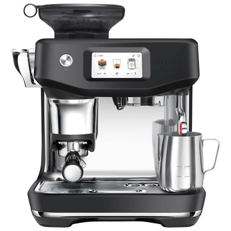 Machine à espresso Barista Touch Impress de Breville avec mousseur à lait et moulin à café - Truffe noire
