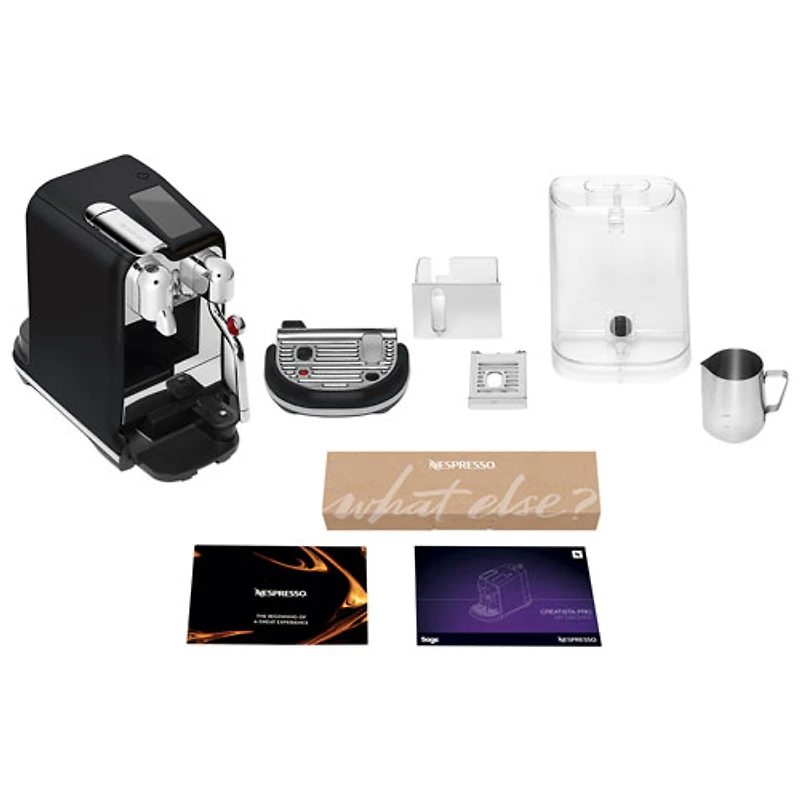 Machine à espresso à dosettes Nespresso Creatista Pro de Breville - Truffe noire