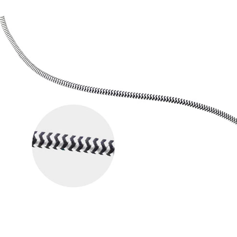 Câble USB-C/Lightning de 0,3 m (1 pi) de LBT (LBTBW0104) - Noir/Blanc