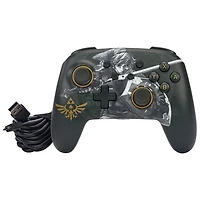Manette avec fil Zelda Enhanced de PowerA pour Nintendo Switch - Noir