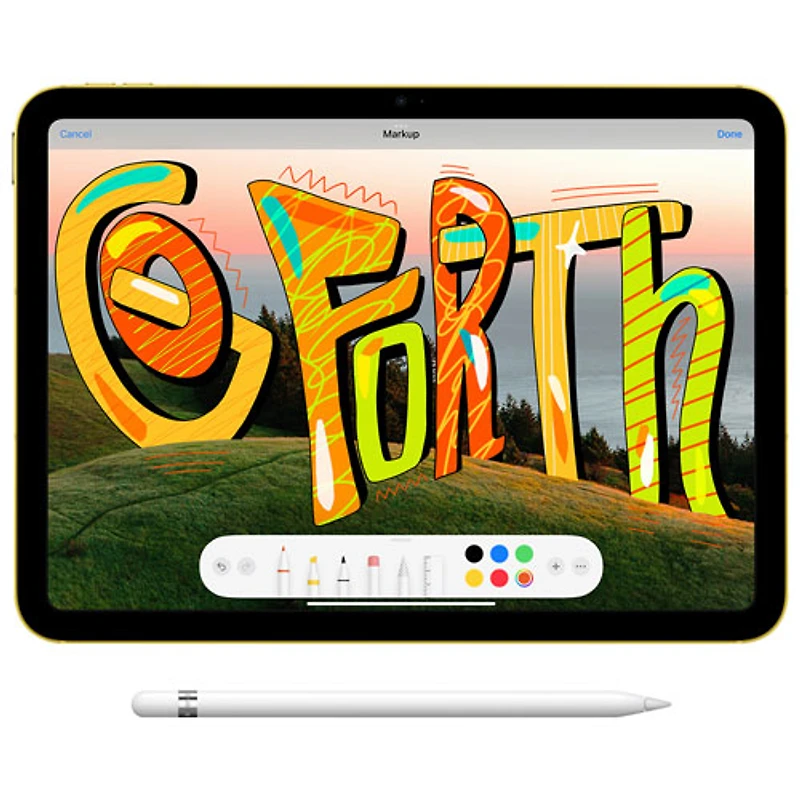 iPad 10,9 po 256 Go Wi-Fi 6 et 5G d'Apple avec Rogers (10e gén.) - Jaune - Financement mensuel
