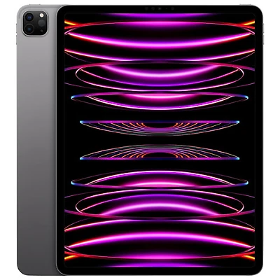 iPad Pro de 12,9 po 128 Go d'Apple Wi-Fi et 5G avec Rogers (6e génération) - Gris cosmique - Financement mensuel