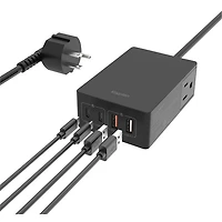 Station de chargement PD 6-en-1 de 65 W avec ports USB-A/USB-C et prise de Kopplen