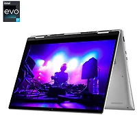 Portable 2-en-1 à écran tactile de 14 po Inspiron de Dell - Argenté platine (Core i7-1355U d'Intel/SSD 1 To/RAM 16 Go/Windows 11)