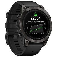 Garmin epix Pro (Gen 2) Sapphire Edition 47mm Bluetooth Active Smartwatch - Medium / Large - Black