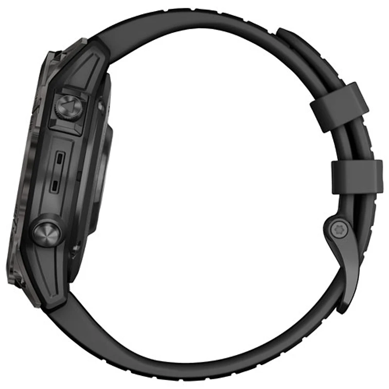 Garmin epix Pro (Gen 2) Sapphire Edition 47mm Bluetooth Active Smartwatch - Medium / Large - Black