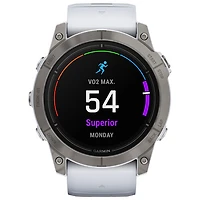 Montre intelligente active Bluetooth de mm epix Pro (Gen 2) Sapphire Edition de Garmin - Moyen/Grand