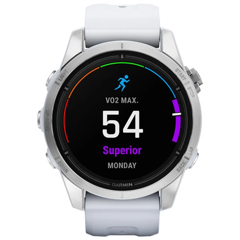 Garmin epix Pro (Gen 2) 42mm Bluetooth Active Smartwatch - Medium / Large - Whitestone