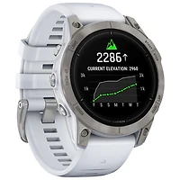 Garmin epix Pro (Gen 2) Sapphire Edition 47mm Bluetooth Active Smartwatch - Medium/Large - Whitestone
