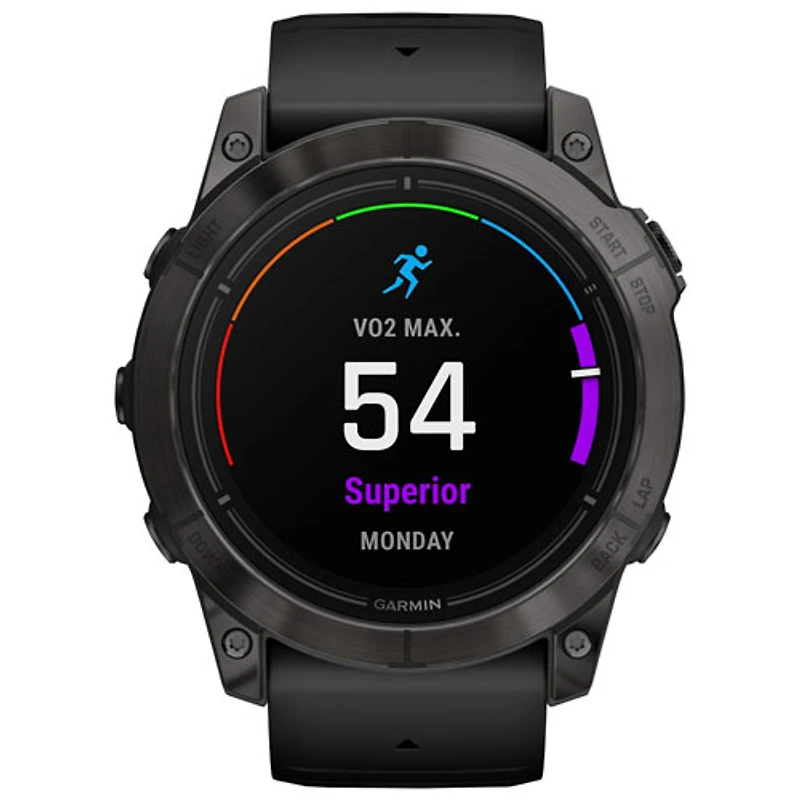 Garmin epix Pro (Gen 2) Sapphire Edition 51mm Bluetooth Active Smartwatch - Medium/Large - Black
