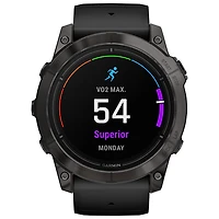 Garmin epix Pro (Gen 2) Sapphire Edition 51mm Bluetooth Active Smartwatch - Medium/Large - Black