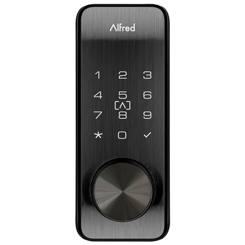 Alfred DB2S Bluetooth Smart Lock with Key - Black