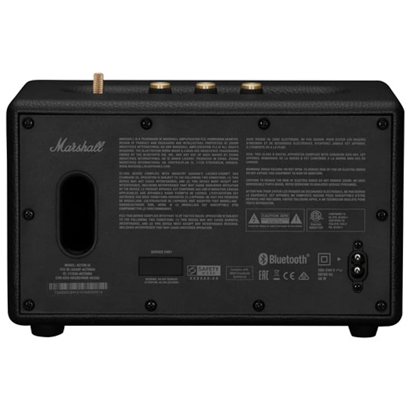 Marshall Acton III Bluetooth Wireless Speaker - Black