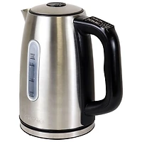 Bouilloire électrique sans fil de Kenmore - 1,7 l - Noir et argenté