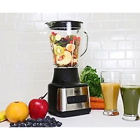 Total Chef 1.5L 500-Watt Countertop Blender - Black/Silver
