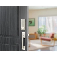 Alfred DB2S Bluetooth Smart Lock Bundle with Wi-Fi Bridge & Key - Satin Nickel - Only at Best Buy