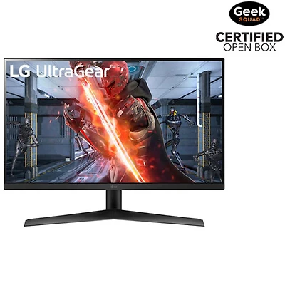 Boîte ouverte - Moniteur de jeu FreeSync DEL IPS HD intégrale 144 Hz 27 po UltraGear de LG avec temps de réponse de 1 ms gris à gris (27GN60R-B)