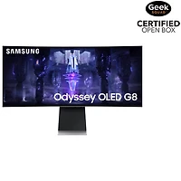 Boîte ouverte - Moniteur de jeu DELO incurvé WQHD 175 Hz 34 po Odyssey G8 de Samsung avec temps de réponse de 0,1 ms gris à gris (LS34BG850SNXZA) - Partenaire de détail exclusif
