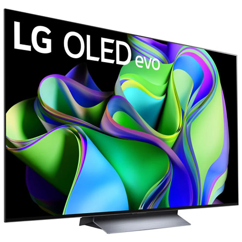 Téléviseur intelligent IA webOS ThinQ HDR DELO UHD 4K de 55 po de LG (OLED55C3PUA) - 2023