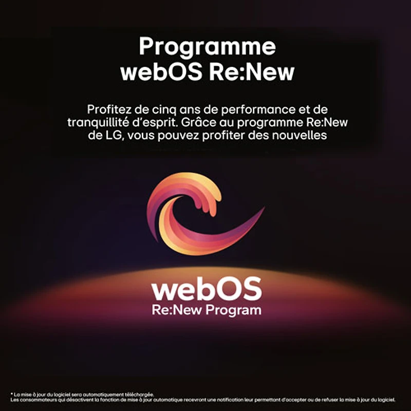 Téléviseur intelligent IA webOS ThinQ HDR DELO UHD 4K de 55 po de LG (OLED55C3PUA) - 2023