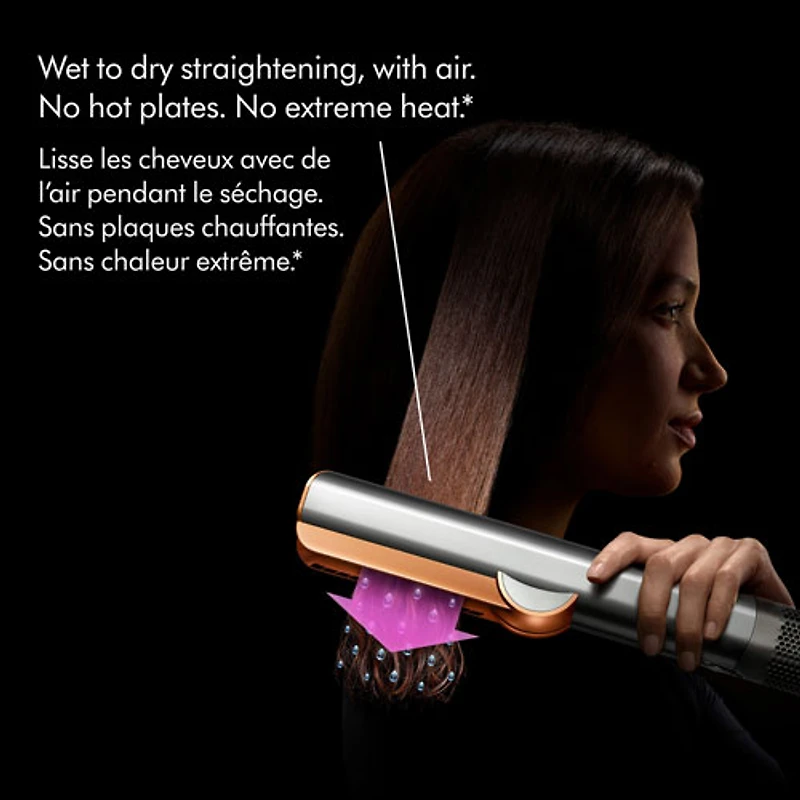 Fer plat Airstrait de Dyson - Nickel brillant/Cuivre riche