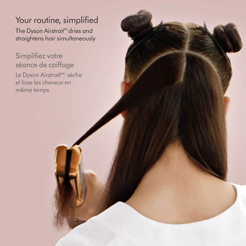 Fer plat Airstrait de Dyson - Nickel brillant/Cuivre riche