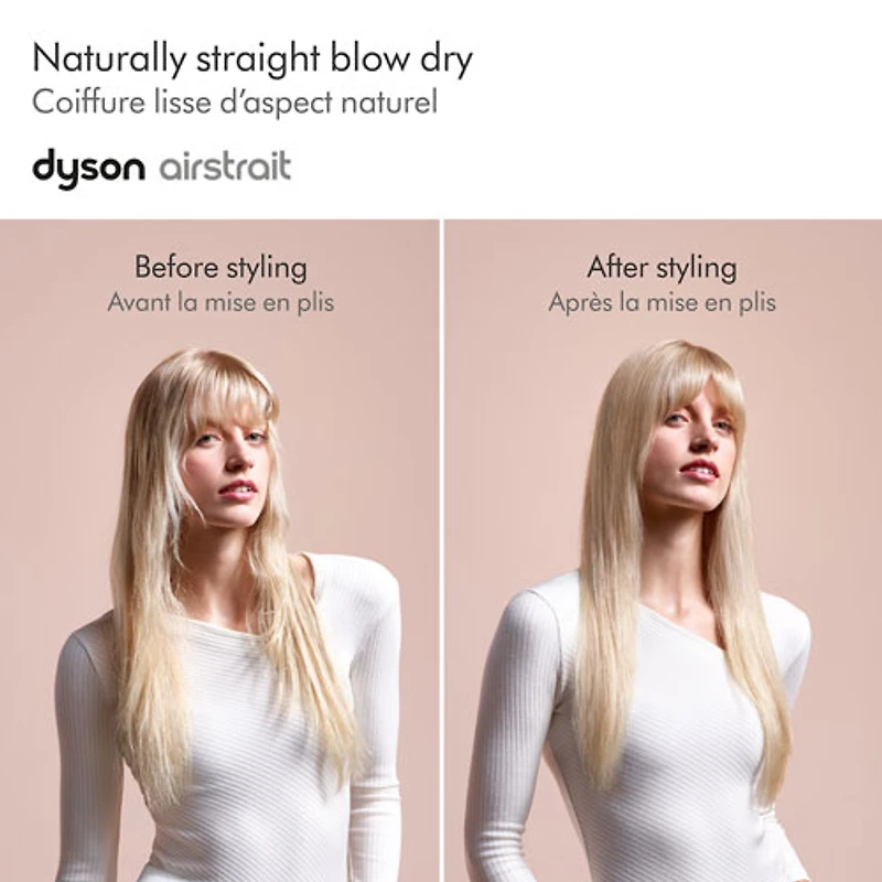 Fer plat Airstrait de Dyson - Nickel brillant/Cuivre riche