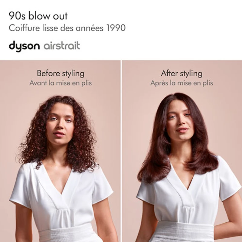 Fer plat Airstrait de Dyson - Nickel brillant/Cuivre riche