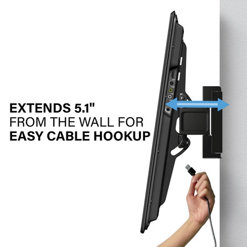 Support mural inclinable et extensible Accents de SANUS pour téléviseur de 32 à 85 po