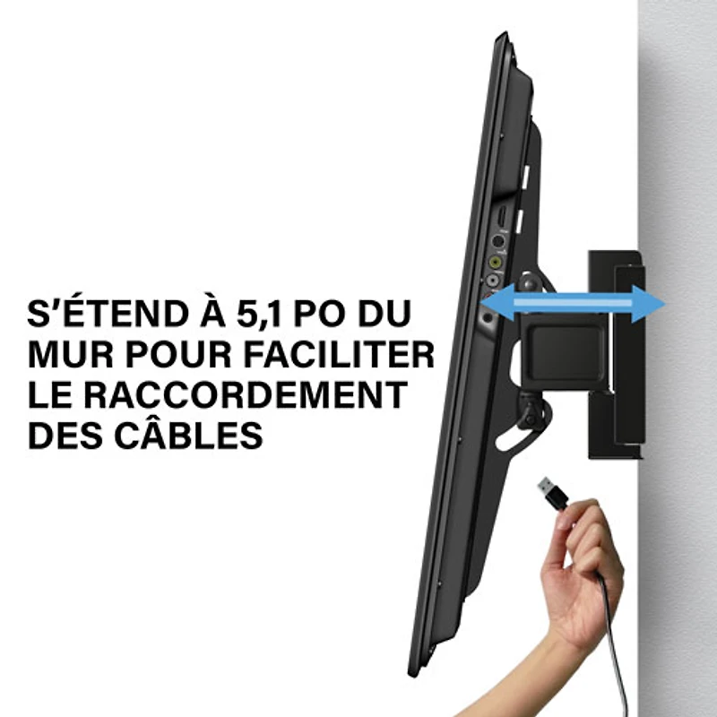 Support mural inclinable et extensible Accents de SANUS pour téléviseur de 32 à 85 po