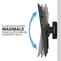 Support mural inclinable et extensible Accents de SANUS pour téléviseur de 32 à 85 po
