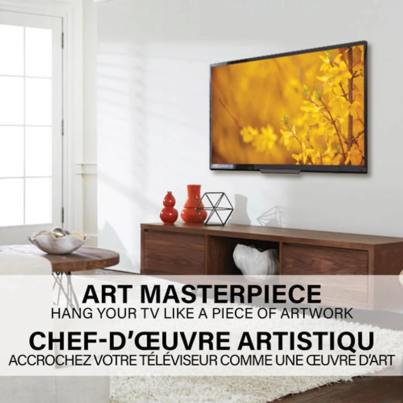 Support mural fixe Accents de SANUS pour téléviseur de 42 à 85 po