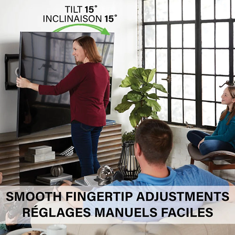 Support mural articulé Classic de SANUS pour téléviseur de 37 à 90 po