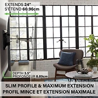 Support mural articulé Classic de SANUS pour téléviseur de 37 à 90 po