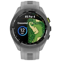 Montre intelligente GPS de 42 mm Approach S70 de Garmin pour le golf - Gris