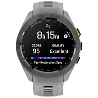 Montre intelligente GPS de 42 mm Approach S70 de Garmin pour le golf - Gris