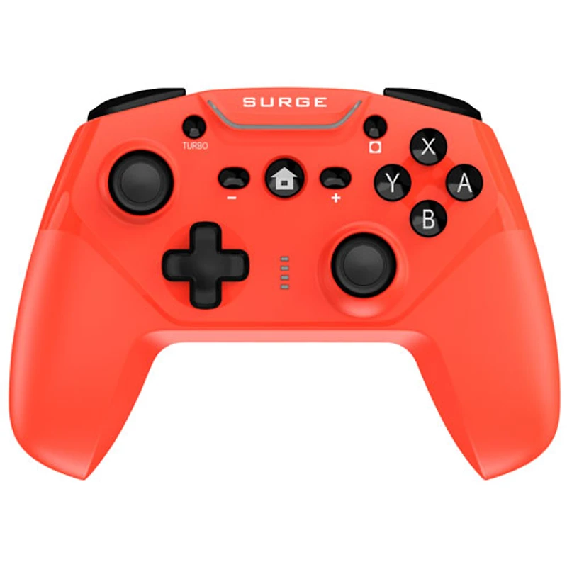 Manette de jeu sans fil SwitchPad Pro de Surge pour Switch et Switch 2 - Rouge