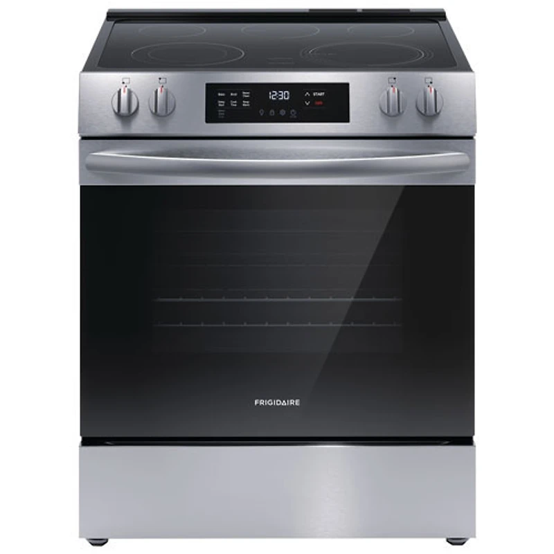 Open Box - Frigidaire 30" 5.3 Cu. Ft. 5-Element Freestanding Electric Range - Stainless Steel - Scratch & Dent