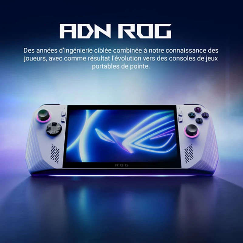 Console de jeu tactile 1080p 7 po ROG Ally d'ASUS (Z1 Extreme d'AMD/Radeon Navi3/RAM 16 Go/SSD 512 Go/Windows 11/XBOX GamePass)