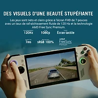 Console de jeu tactile 1080p 7 po ROG Ally d'ASUS (Z1 Extreme d'AMD/Radeon Navi3/RAM 16 Go/SSD 512 Go/Windows 11/XBOX GamePass)