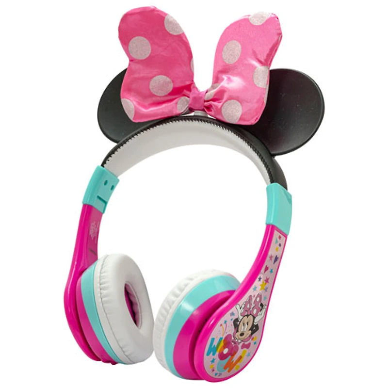 Casque d'écoute Bluetooth pour enfants Minnie Mouse de KIDdesigns - Multicolore