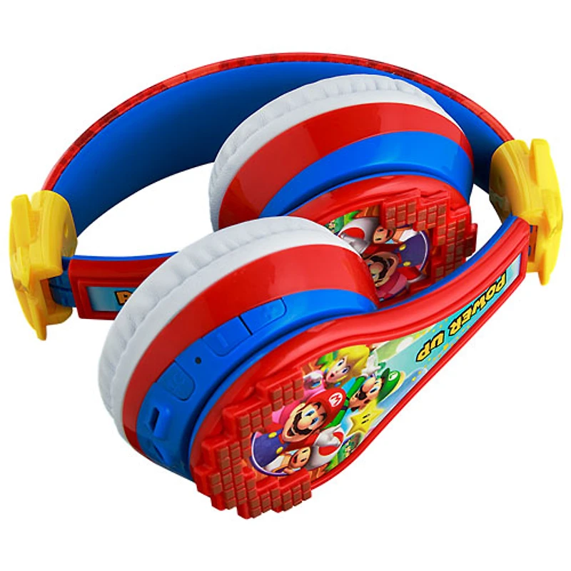 Casque d'écoute Bluetooth pour enfants Super Mario de KIDdesigns - Multicolore