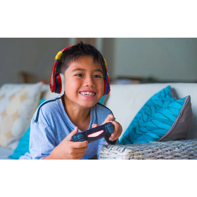 Casque d'écoute Bluetooth pour enfants Super Mario de KIDdesigns - Multicolore