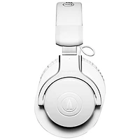 Casque de contrôle Bluetooth à isolation sonore ATH-M20xBT d'Audio Technica - Blanc