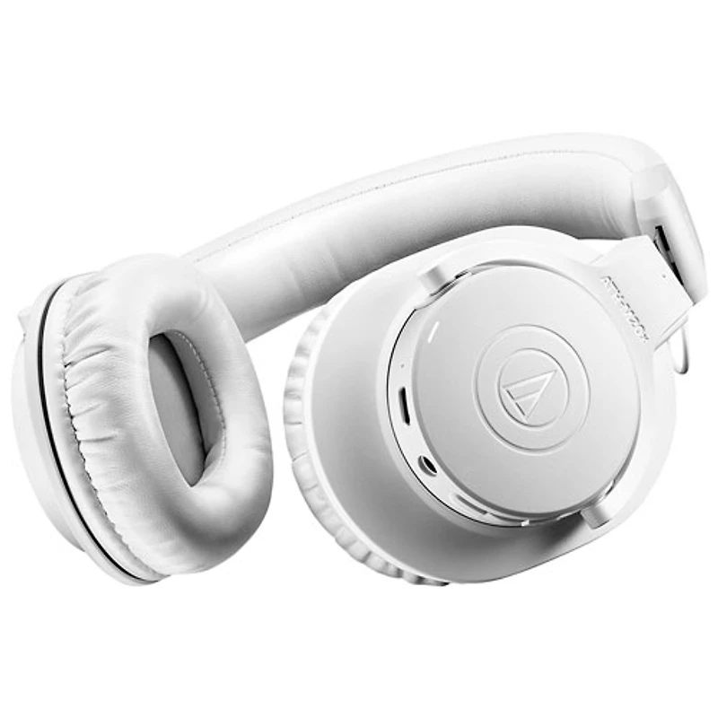 Casque de contrôle Bluetooth à isolation sonore ATH-M20xBT d'Audio Technica - Blanc