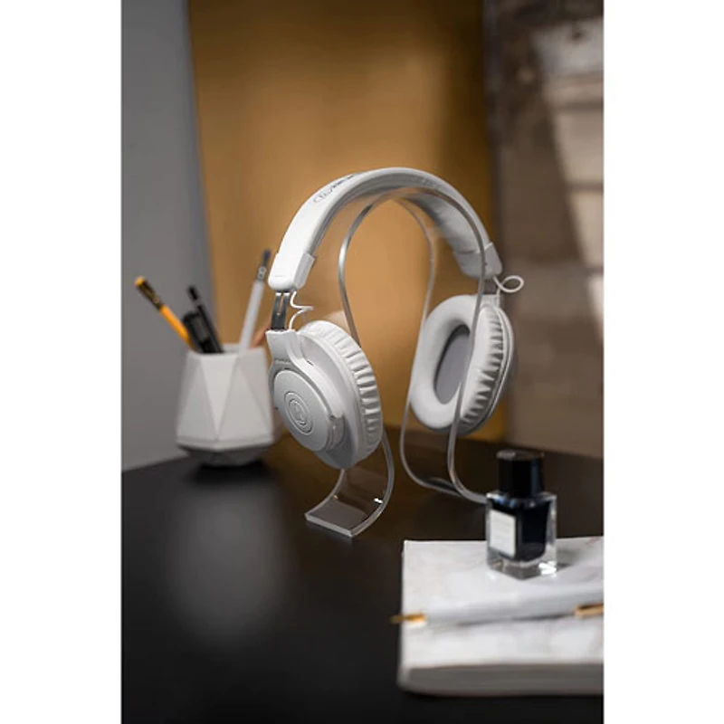 Casque de contrôle Bluetooth à isolation sonore ATH-M20xBT d'Audio Technica - Blanc