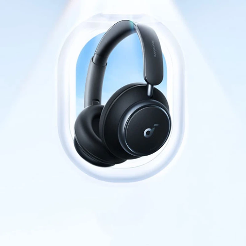 Casque d'écoute Bluetooth à suppression du bruit Space Q45 de Soundcore par Anker - Noir