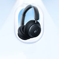 Casque d'écoute Bluetooth à suppression du bruit Space Q45 de Soundcore par Anker - Noir