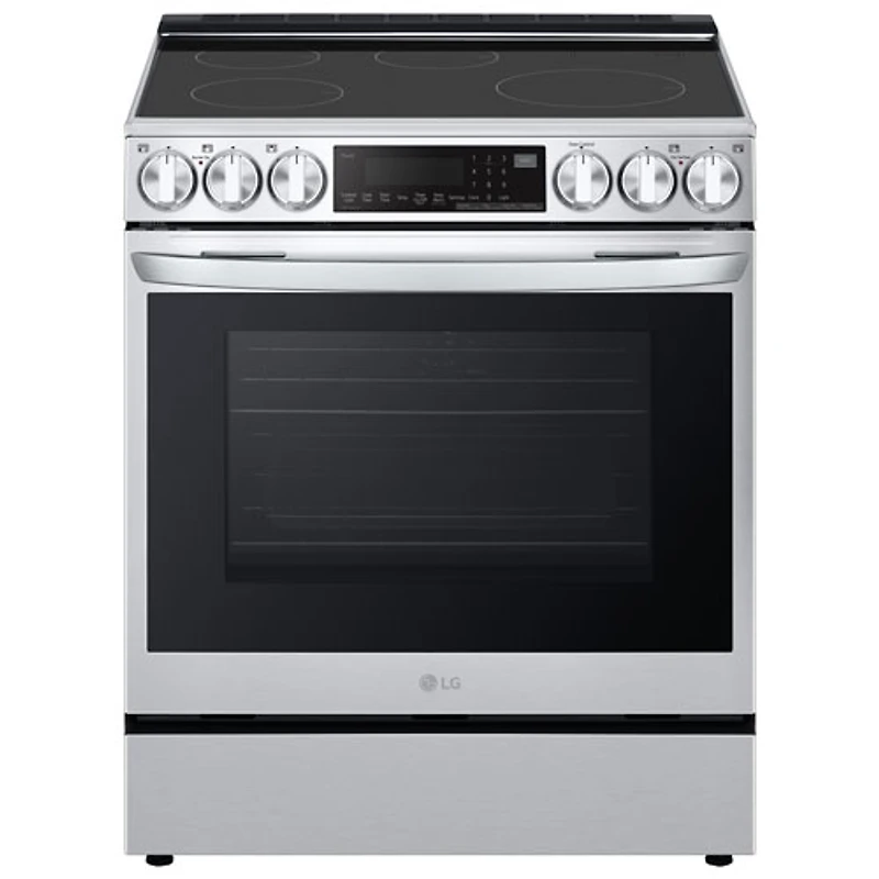 Cuisinière à induction encastrable à 5 éléments avec convection véritable et friture à l'air 6,3 pi³ 30 po de LG (LSIL6336F) - Inox