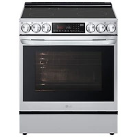 Cuisinière à induction encastrable à 5 éléments avec convection véritable et friture à l'air 6,3 pi³ 30 po de LG (LSIL6336F) - Inox